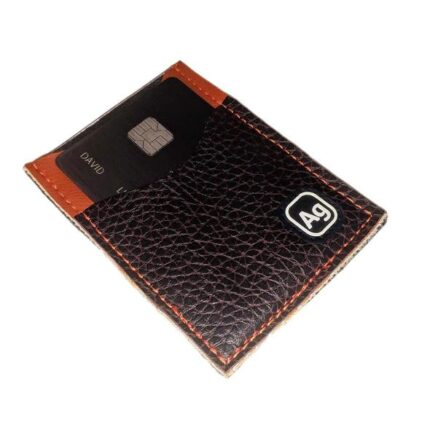 Night Out Wallet - Upcycled Vinyl Upholstery - Brown